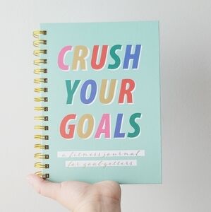 Crush your goals‎ multicolor workout/ gym agenda/journal
